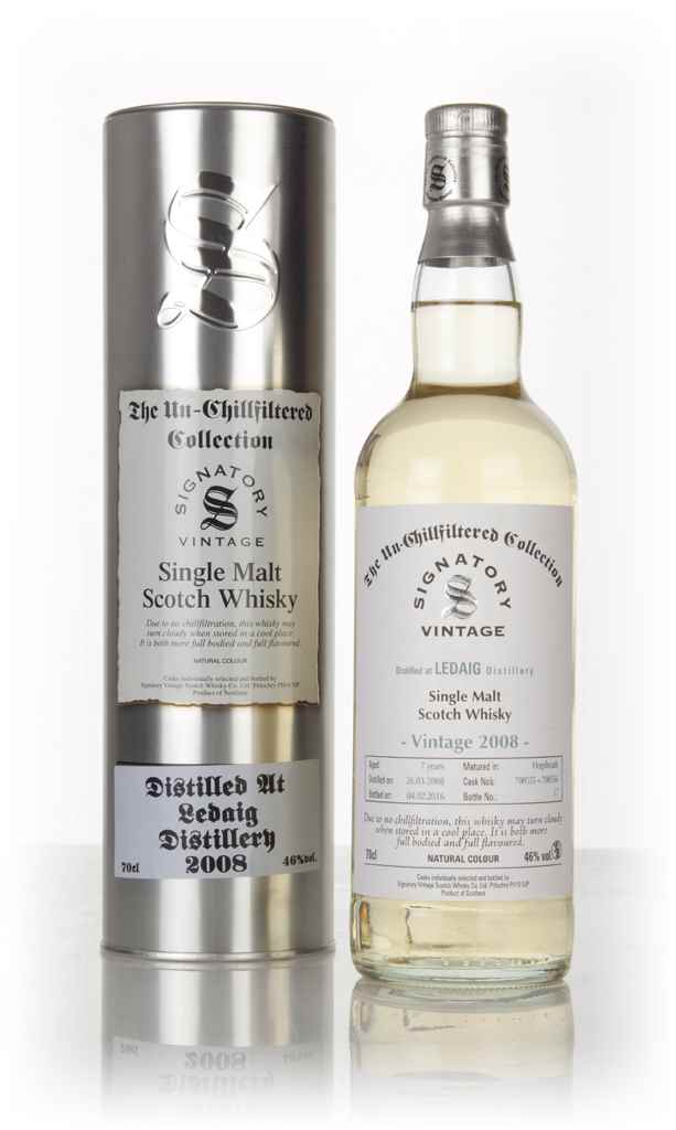 Ledaig 7 Year Old 2008 (casks 700555 & 700556) - Un-Chillfiltered Collection (Signatory) 70cl product image