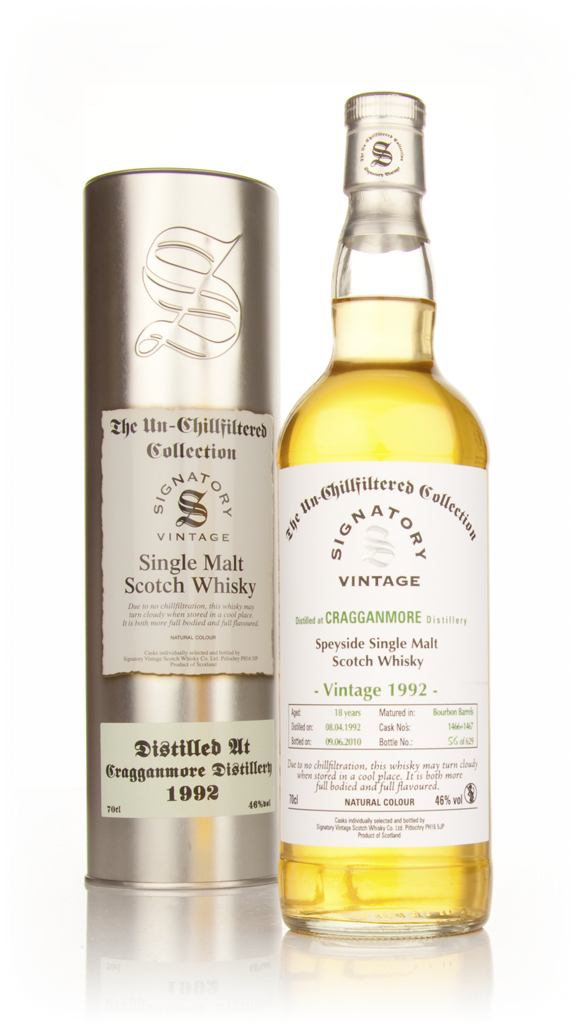 Cragganmore 18 Year Old 1992 - Un-Chillfiltered (Signatory) 70cl product image