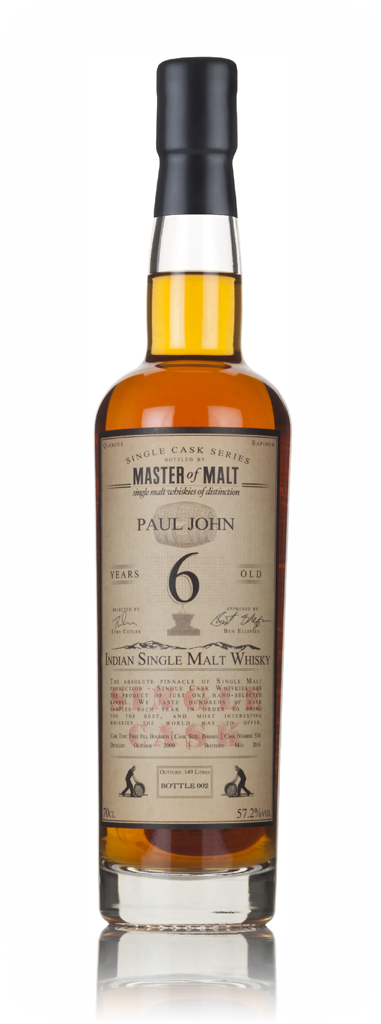 Paul John 6 Year Old 2009 (cask 534) - Single Cask (Master of Malt) 70cl product image