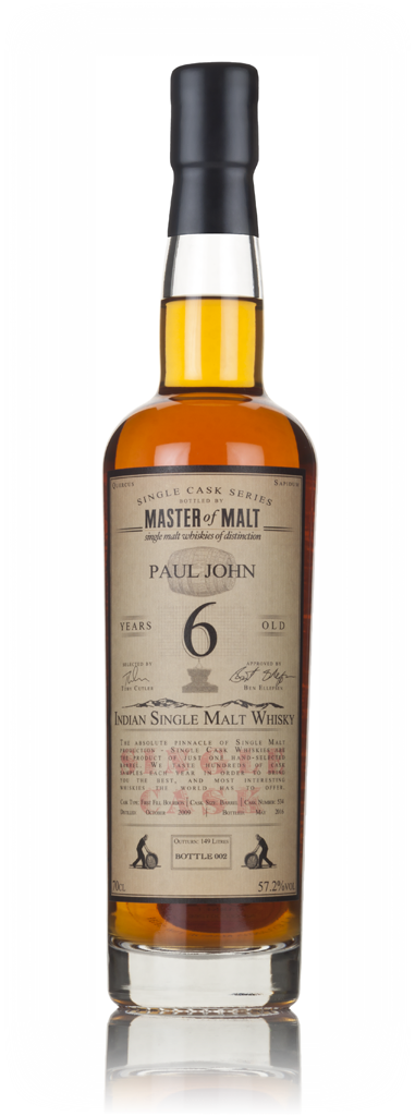 Paul John 6 Year Old 2009 (cask 534) - Single Cask (Master of Malt) 70cl product image