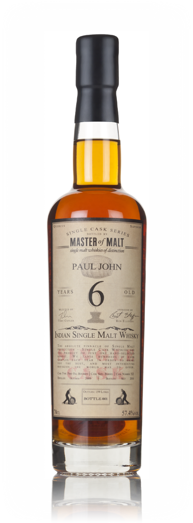 Paul John 6 Year Old 2009 (cask 522) - Single Cask (Master of Malt) 70cl product image