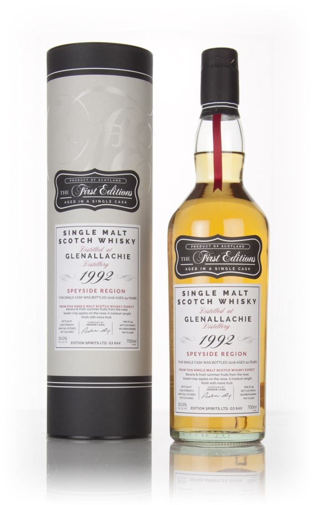 Glenallachie 24 Year Old 1992 (cask 12308) - The First Editions (Hunter Laing) 70cl product image