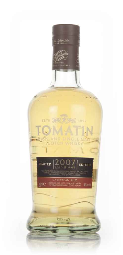 Tomatin 9 Year Old 2007 Caribbean Rum Cask 70cl product image