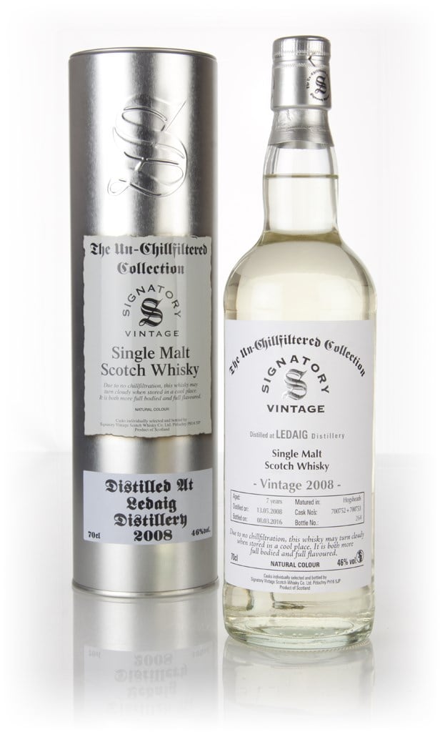 Ledaig 7 Year Old 2008 (casks 700752 & 700753) - Un-Chillfiltered Collection (Signatory) 70cl product image