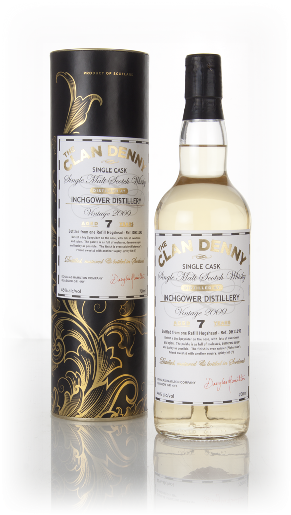 Inchgower 7 Year Old 2009 (cask 11191) - The Clan Denny (Douglas Laing) 70cl product image