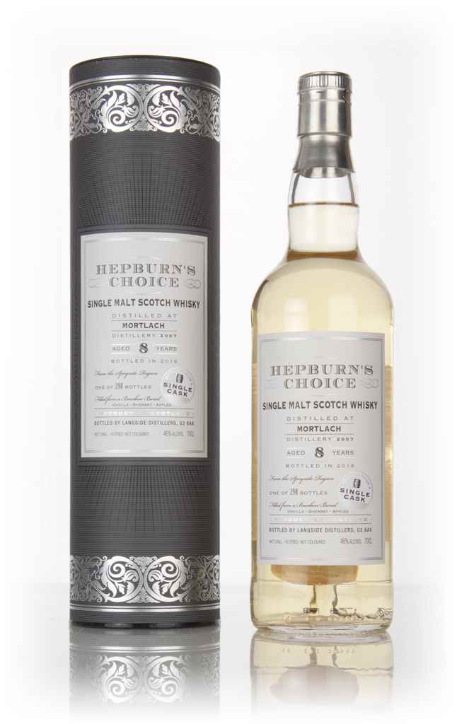 Mortlach 8 Year Old 2007 - Hepburn's Choice (Langside) 70cl product image