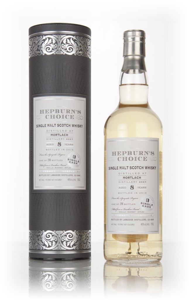 Mortlach 8 Year Old 2007 - Hepburn's Choice (Langside) 70cl product image