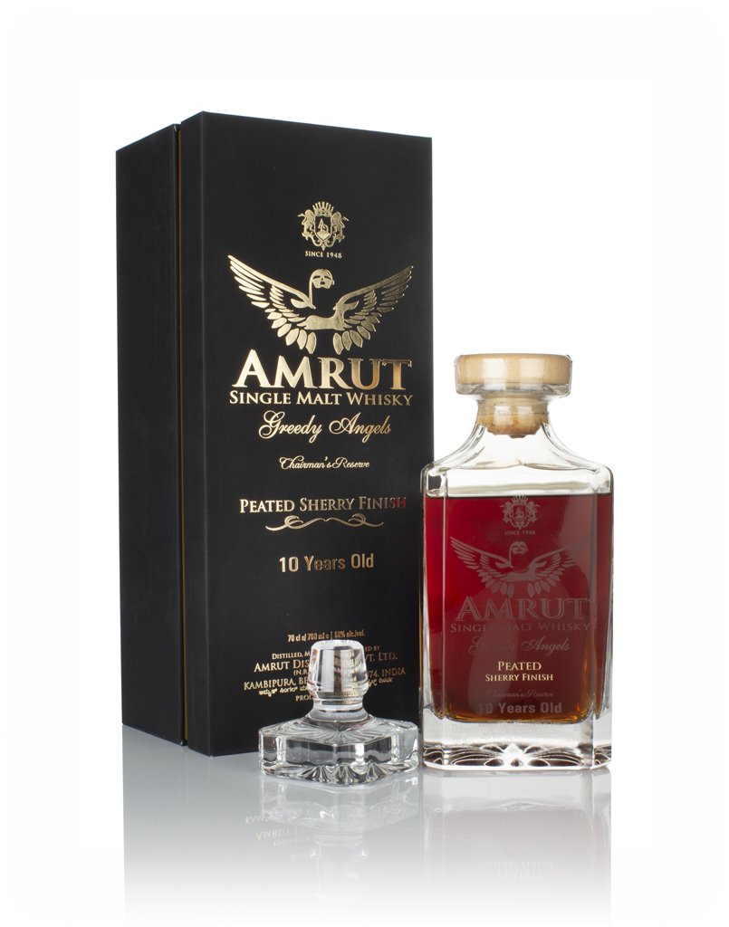 Amrut 10 Year Old Greedy Angels Peated Sherry Cask 70cl product image
