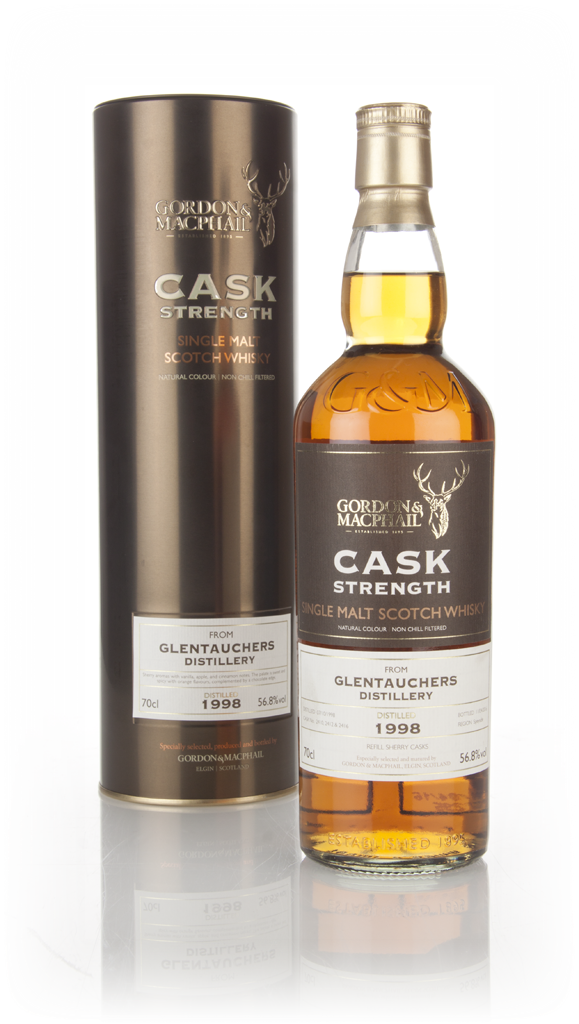 Glentauchers 17 Year Old 1998 (casks 2410, 2412 & 2416) - Cask Strength (Gordon & Macphail) 70cl product image
