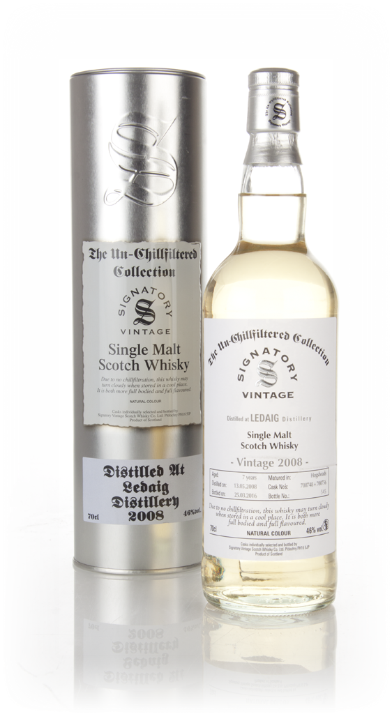 Ledaig 7 Year Old 2008 (casks 700748 & 700756) - Un-Chillfiltered (Signatory) 70cl product image