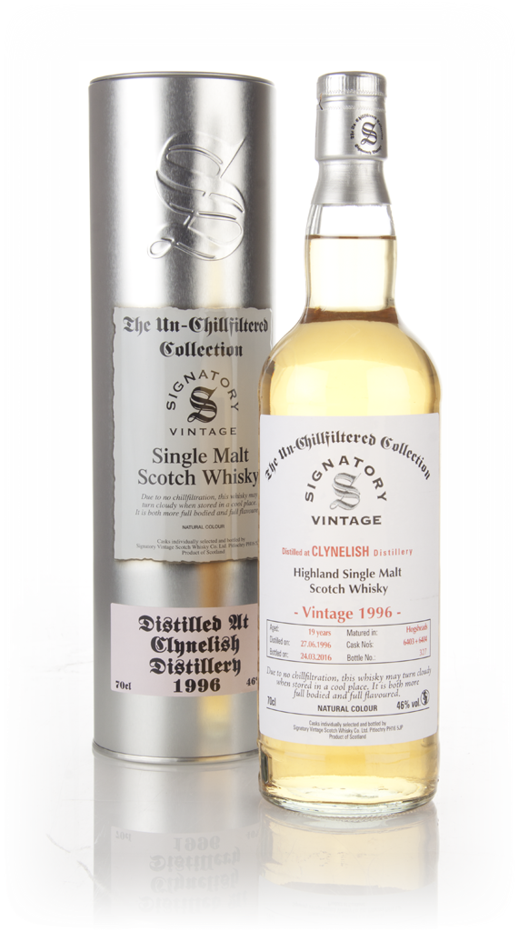 Clynelish 19 Year Old 1996 (cask 6403 + 6404) - Un-Chillfiltered (Signatory) 70cl product image
