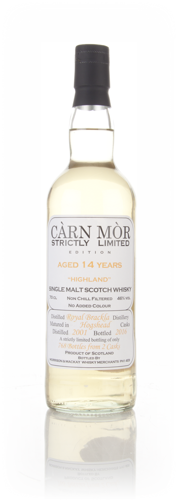Royal Brackla 14 Year Old 2001 (bottled 2016) - Strictly Limited (Càrn Mòr) 70cl product image