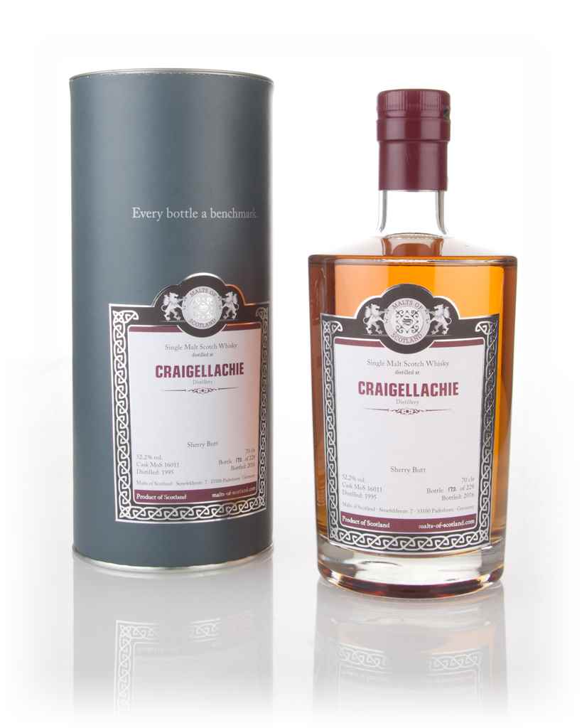 Craigellachie 1995 (bottled 2016) (cask 16011) - Malts of Scotland 70cl product image