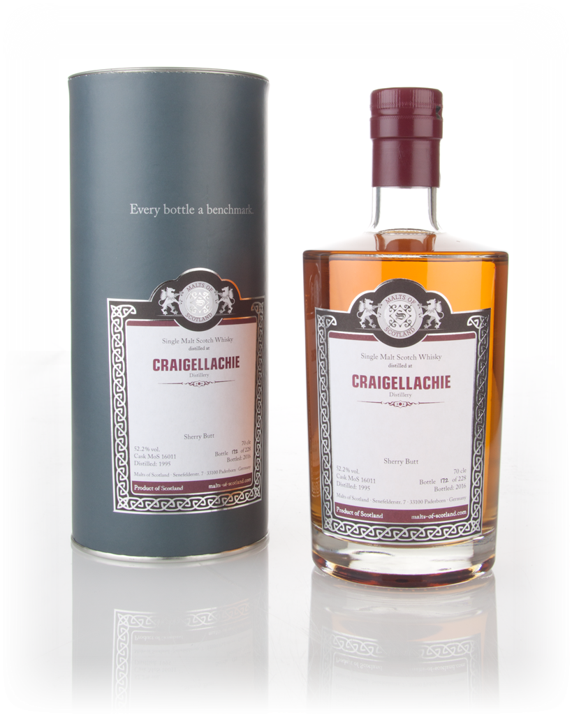 Craigellachie 1995 (bottled 2016) (cask 16011) - Malts of Scotland 70cl product image