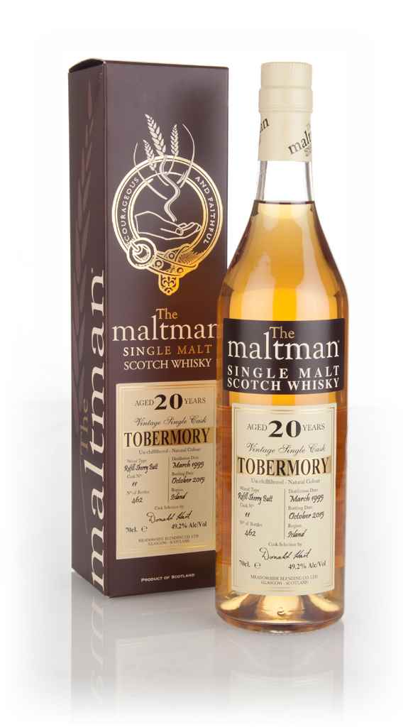 Tobermory 20 Year Old 1995 (cask 11) - The Maltman 70cl product image