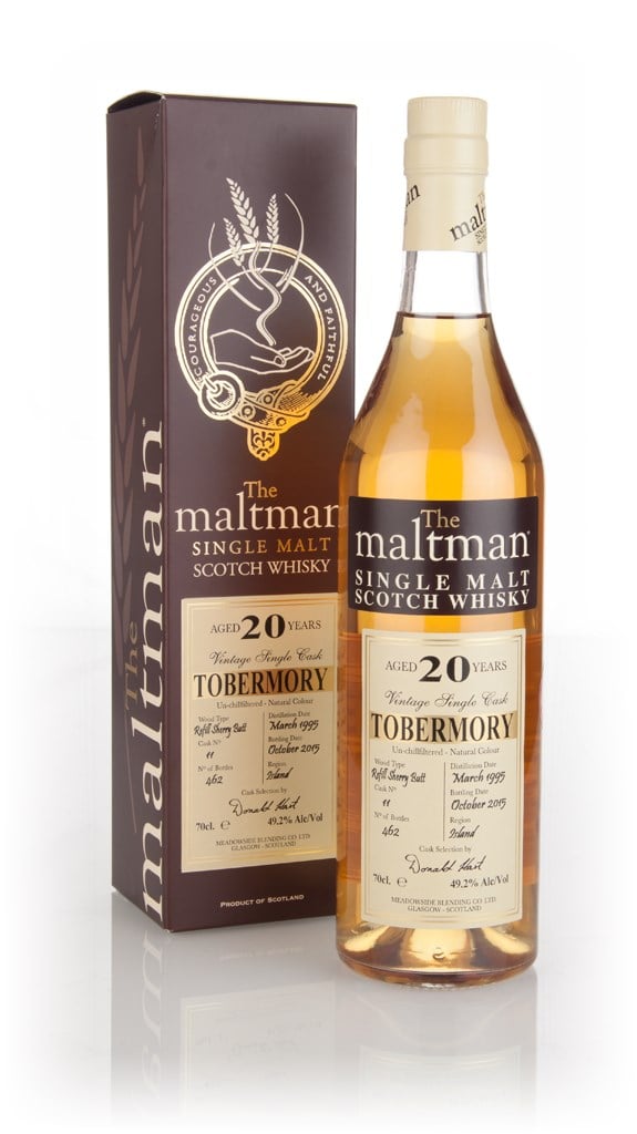 Tobermory 20 Year Old 1995 (cask 11) - The Maltman 70cl product image