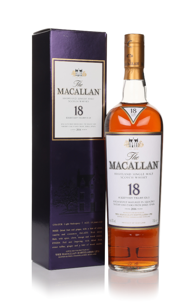 The Macallan 18 Year Old Sherry Oak (2016 Release) 70cl product image