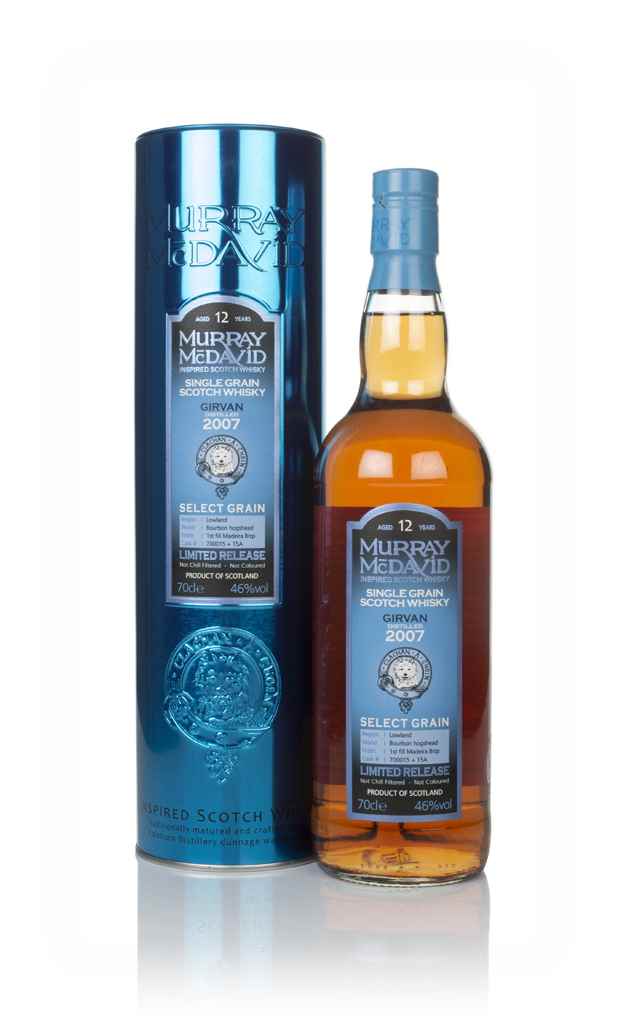 Girvan 12 Year Old 2007 (casks 700015 & 15A) - Select Grain (Murray McDavid) 70cl product image