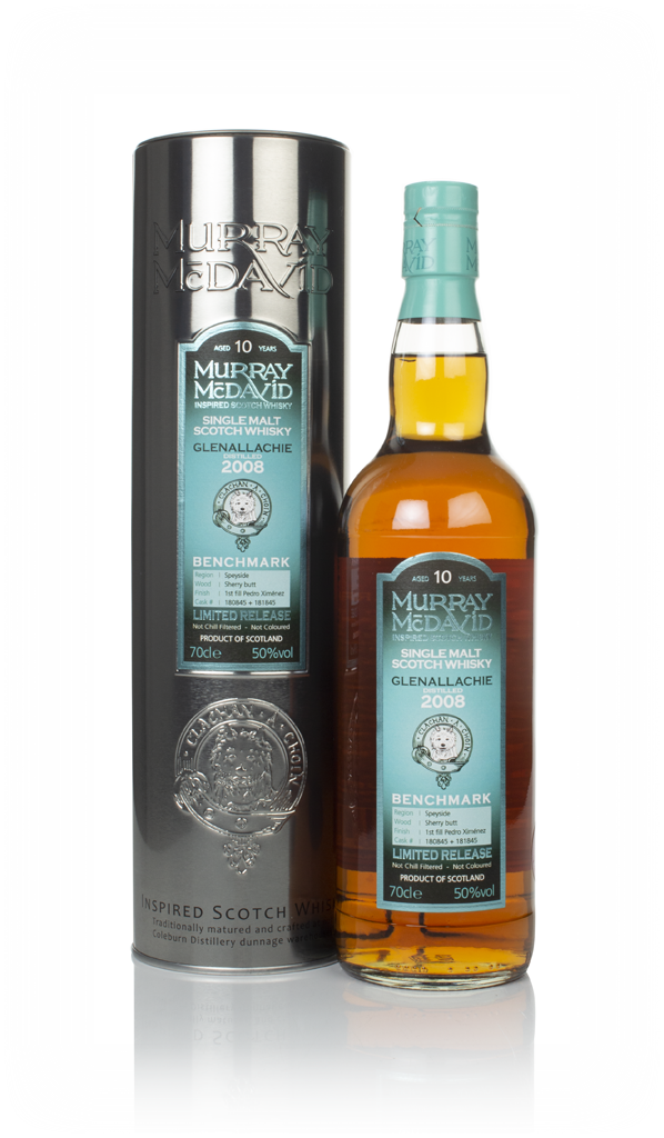Glenallachie 10 Year Old 2008 (casks 180845 & 181845) - Benchmark (Murray McDavid) 70cl product image