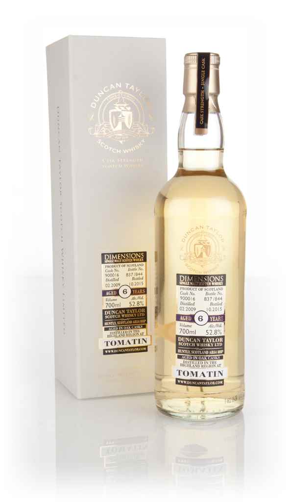 Tomatin 6 Year Old 2009 (cask 900016) - Dimensions (Duncan Taylor) 70cl product image