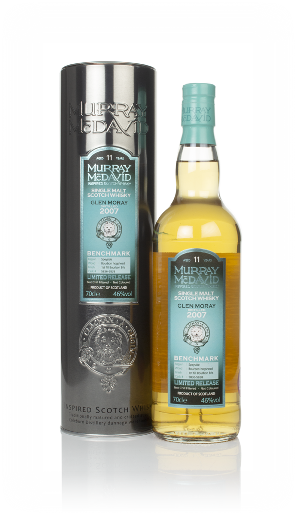 Glen Moray 11 Year Old 2007 (casks 5836 & 5838) - Benchmark (Murray McDavid) 70cl product image