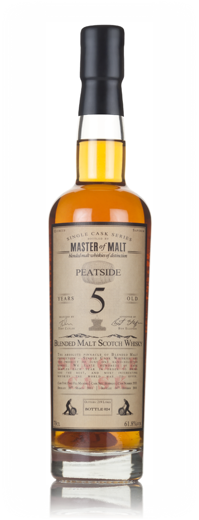 Peatside 5 Year Old 2011 - Single Cask (Master of Malt) 70cl product image