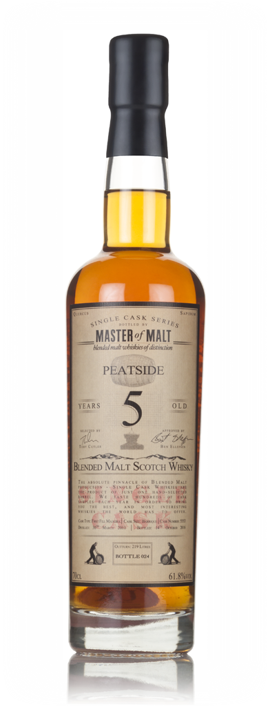 Peatside 5 Year Old 2011 - Single Cask (Master of Malt) 70cl product image
