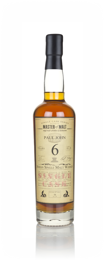 Paul John 6 Year Old 2009 - Single Cask (Master of Malt) 70cl product image