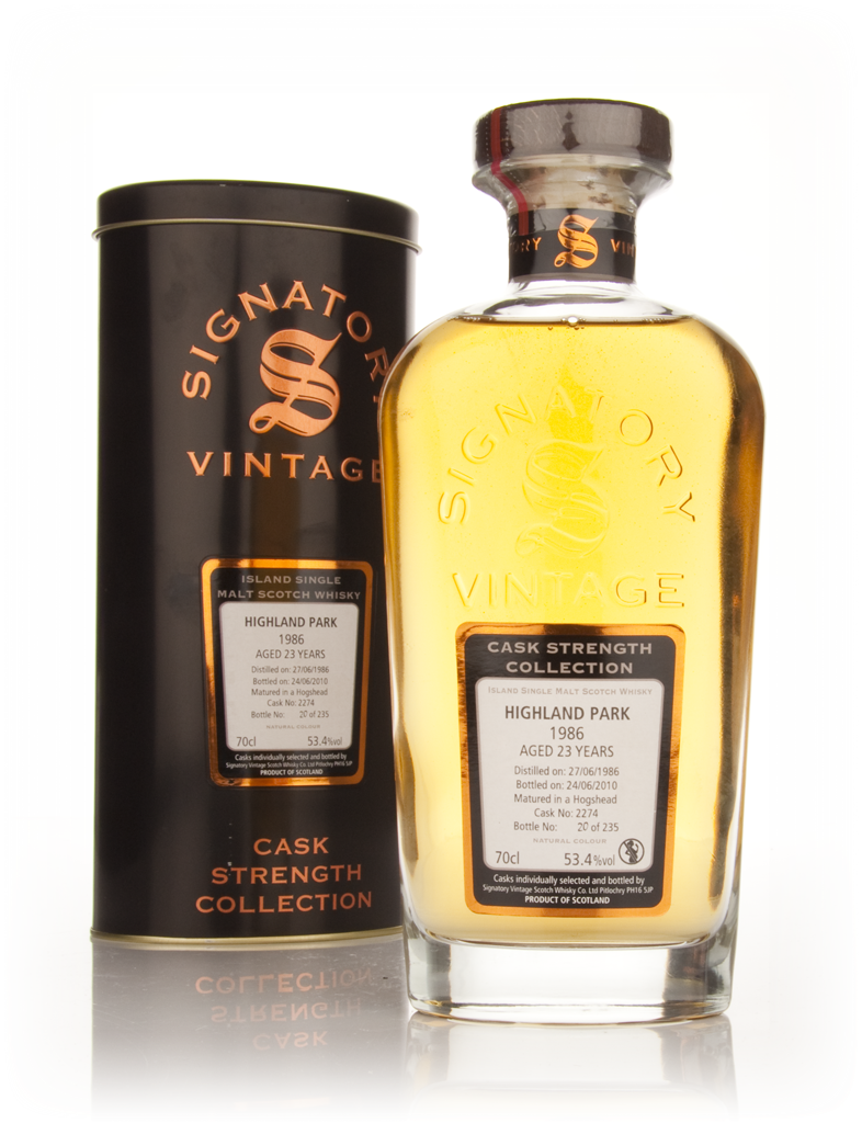 Highland Park 23 Year Old 1986 Cask 2274 - Cask Strength Collection (Signatory) 70cl product image