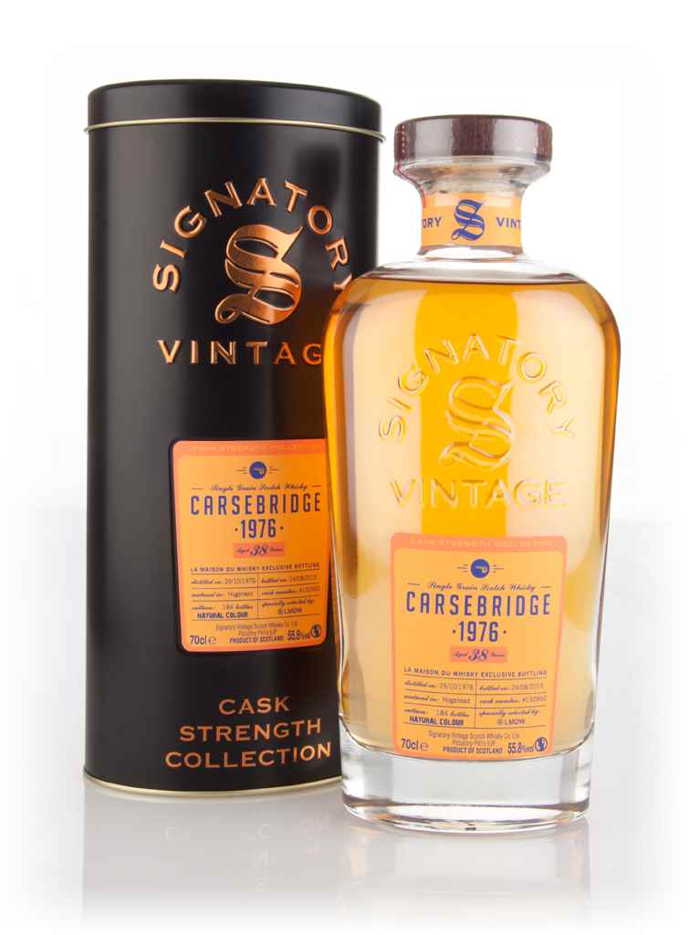 Carsebridge 38 Year Old 1976 (cask 130950) - Cask Strength Collection (Signatory) 70cl product image