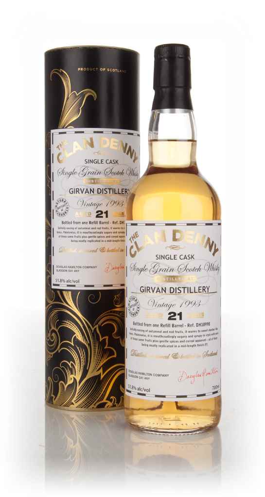 Girvan 21 Year Old 1993 (cask 10998) - The Clan Denny (Douglas Laing) 70cl product image
