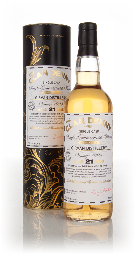 Girvan 21 Year Old 1993 (cask 10998) - The Clan Denny (Douglas Laing) 70cl product image