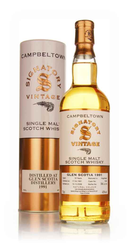 Glen Scotia 18 Year Old 1991 (Signatory) 70cl product image