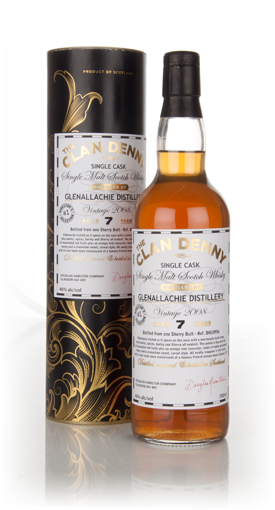 Glenallachie 7 Year Old 2008 (cask 10956) - The Clan Denny (Douglas Laing) 70cl product image