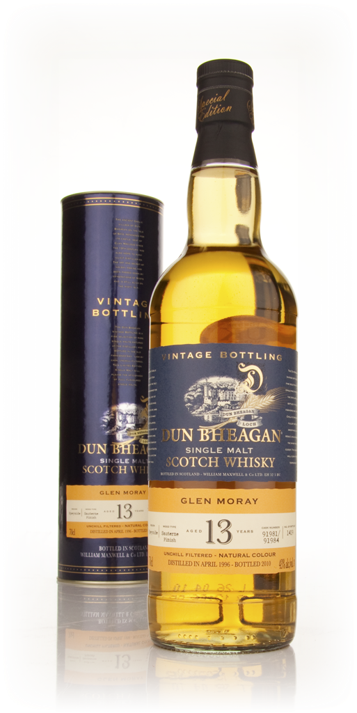 Glen Moray 13 Year Old 1996 - Dun Bheagan (Ian MacLeod) 70cl product image