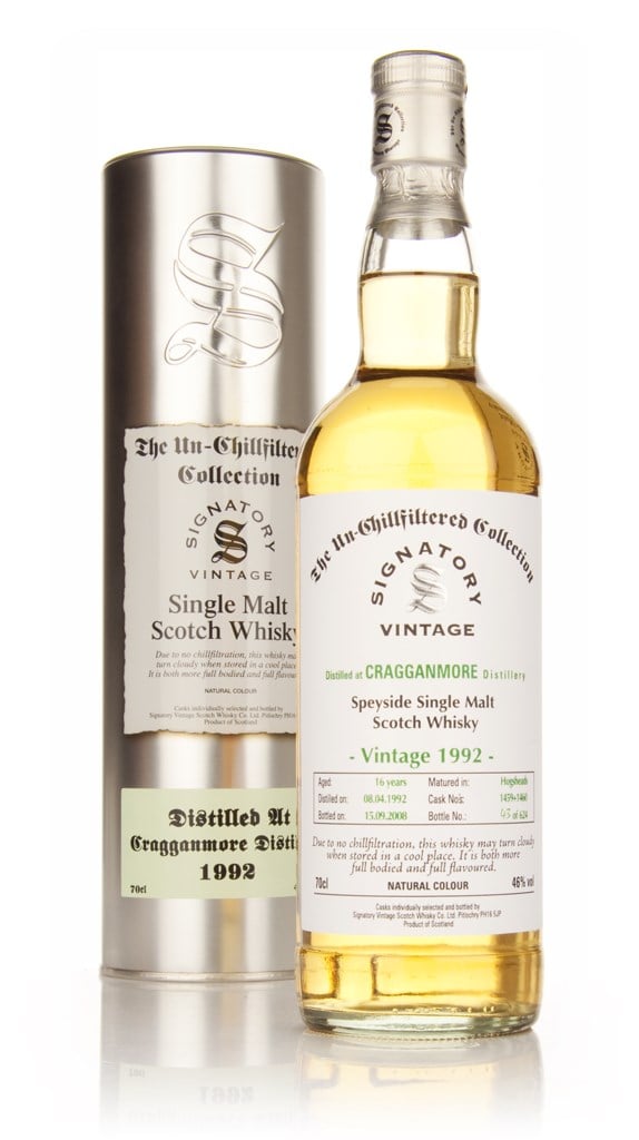 Cragganmore 16 Year Old 1992 - Un-Chillfiltered (Signatory) 70cl product image