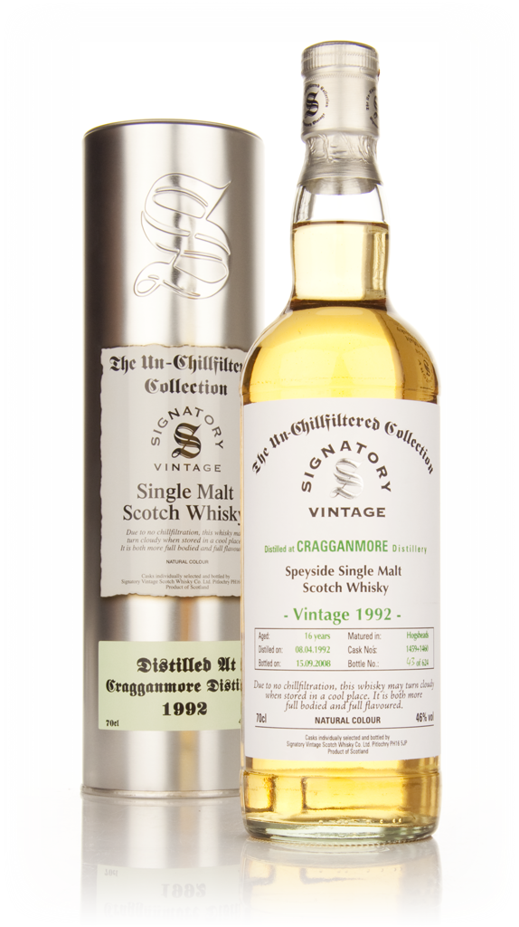 Cragganmore 16 Year Old 1992 - Un-Chillfiltered (Signatory) 70cl product image