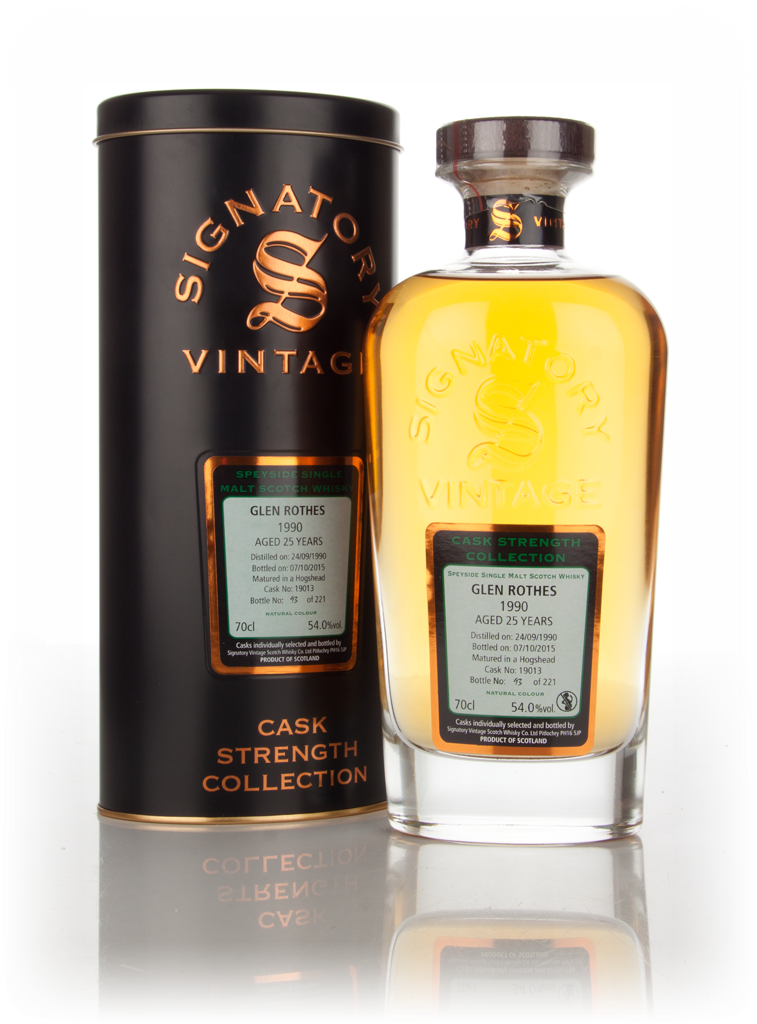 Glenrothes 25 Year Old 1990 (cask 19013) - Cask Strength Collection (Signatory) 70cl product image