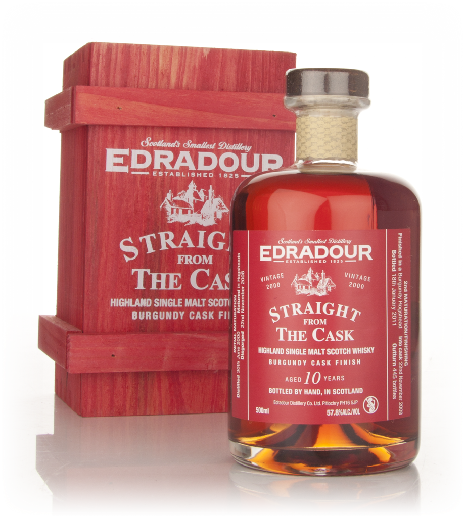 Edradour 10 Year Old 2000 Burgundy Cask Finish - Straight from the Cask 50cl product image