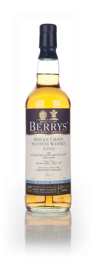 Strathclyde 27 Year Old 1988 (cask 62118) (Berry Bros. & Rudd) 70cl product image