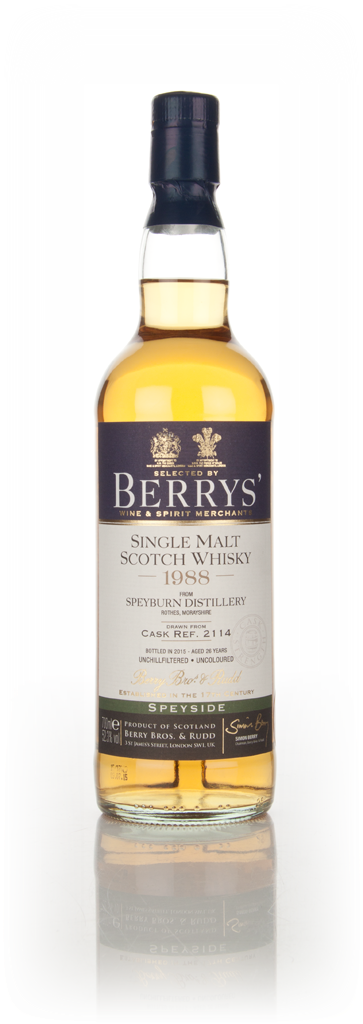 Speyburn 26 Year Old 1988 (cask 2114) (Berry Bros. & Rudd) 70cl product image