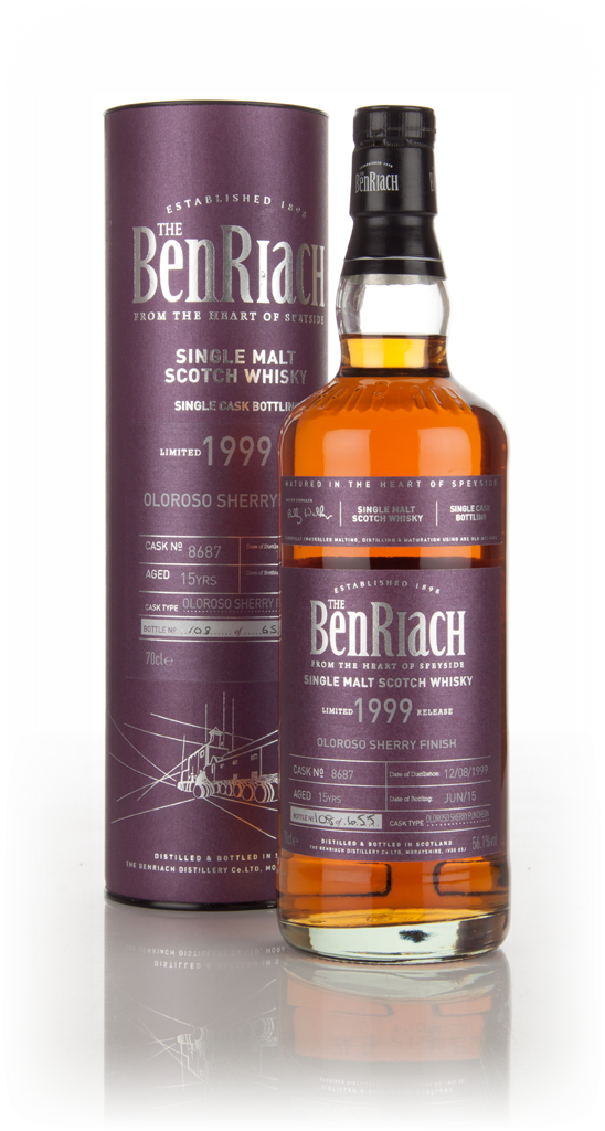 BenRiach 15 Year Old 1999 (cask 8687) - Oloroso Sherry Finish 70cl product image