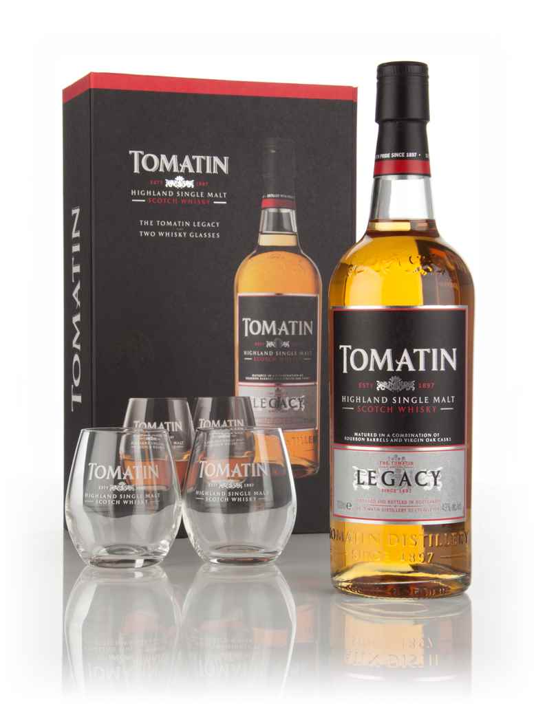 Tomatin Legacy Gift Pack with 2x Glasses (Old Bottling) 70cl product image