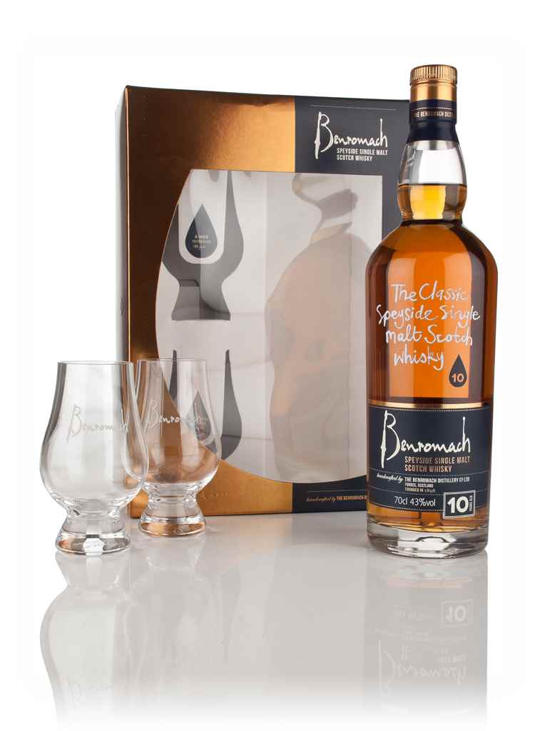 Benromach 10 Year Old Gift Pack with 2x Glasses 70cl product image
