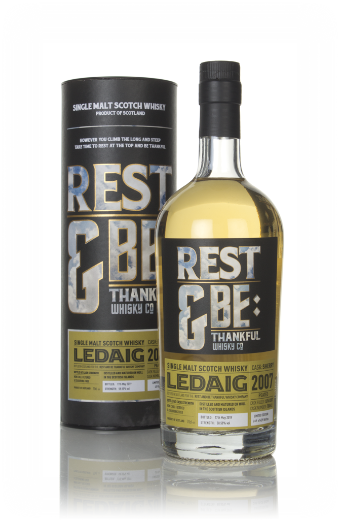 Ledaig 11 Year Old 2007 (cask 700612) - Rest & Be Thankful 70cl product image