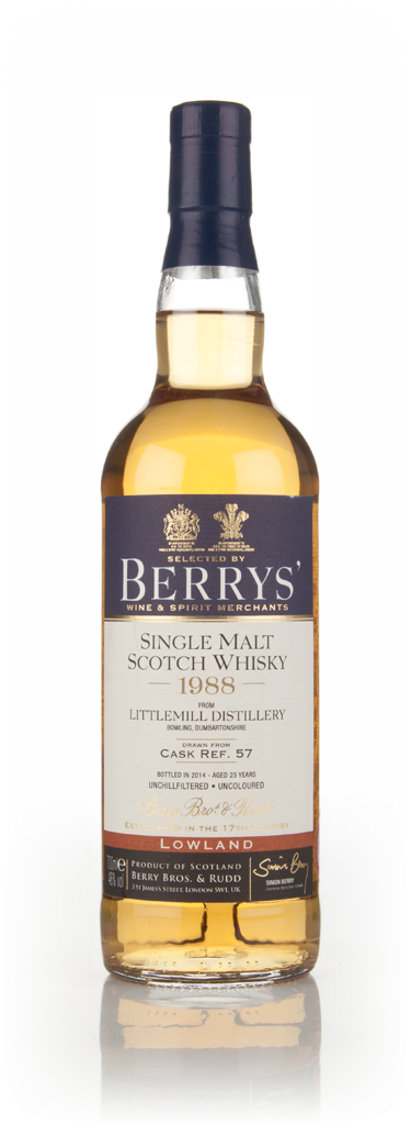 Littlemill 25 Year Old 1988 (cask 57) (Berry Bros. & Rudd) 70cl product image