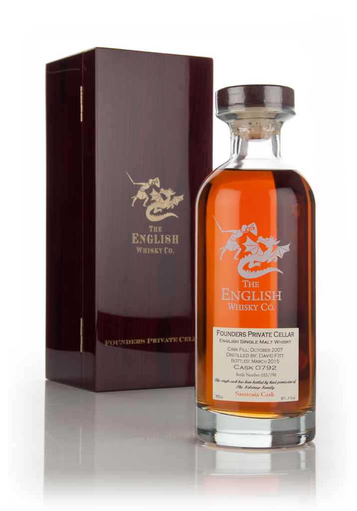 English Whisky Co. Founders Private Cellar 7 Year Old 2007 (cask 0792) Sassicaia Cask Matured 70cl product image