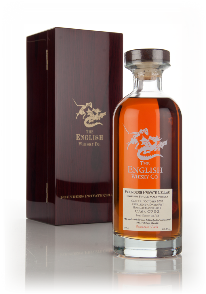 English Whisky Co. Founders Private Cellar 7 Year Old 2007 (cask 0792) Sassicaia Cask Matured 70cl product image