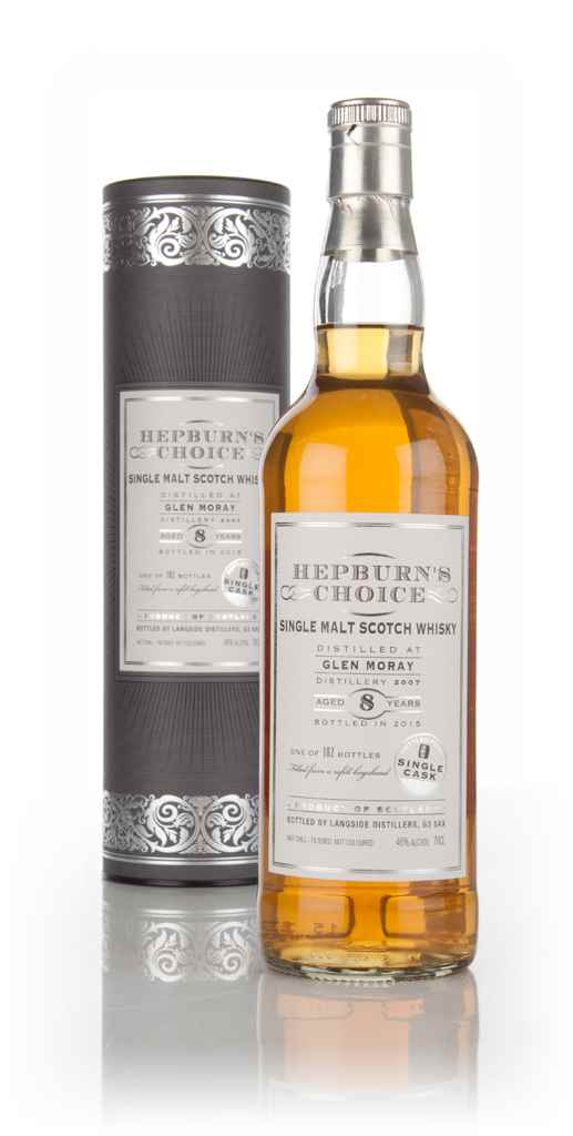Glen Moray 8 Year Old 2007 - Hepburn's Choice (Langside) 70cl product image