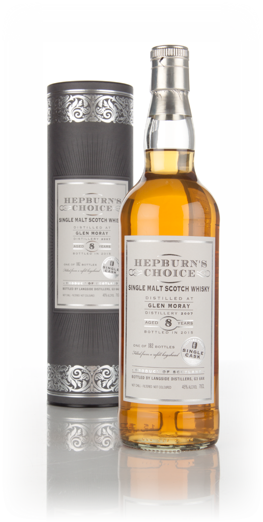 Glen Moray 8 Year Old 2007 - Hepburn's Choice (Langside) 70cl product image